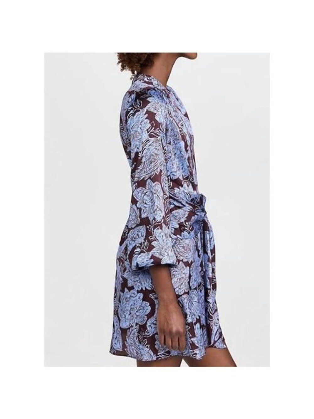 Shoshanna Mini Dress Lynne Women's Size 8 chocolate/lavender New with Tag - Picture 2 of 5